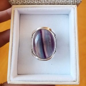 Sterling Silver Fluorite Ring